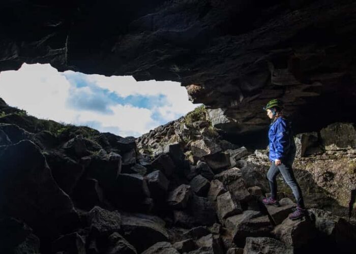 Caving in Leidarendi - Lava Tunnel - Small Group