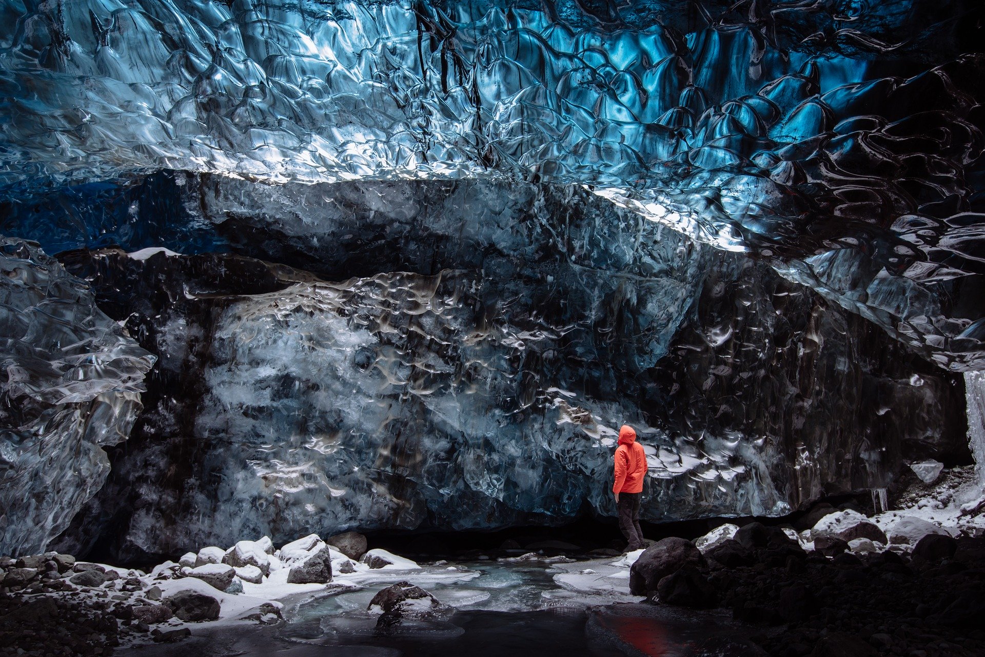 The Crystal Ice Cave, Breiðamerkurjökull Glacier